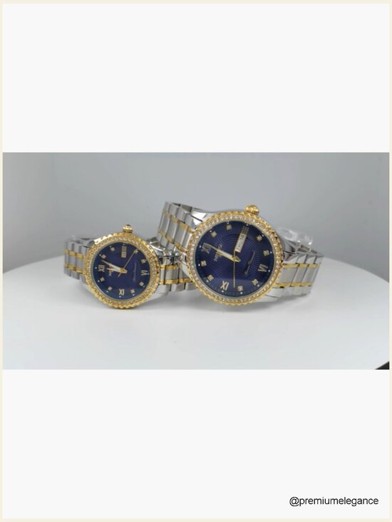 Luxury Diamond Women\'s Quartz Wrist Watch Day Date Water Resistant Stainless
